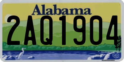 AL license plate 2AQ1904