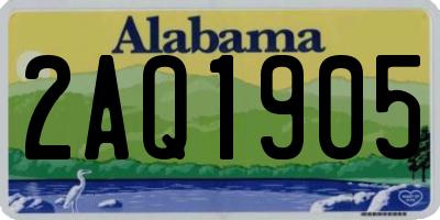 AL license plate 2AQ1905