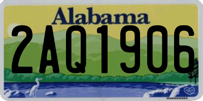 AL license plate 2AQ1906