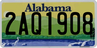 AL license plate 2AQ1908