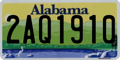 AL license plate 2AQ1910