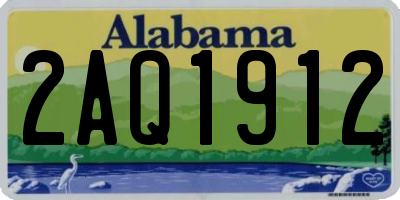 AL license plate 2AQ1912