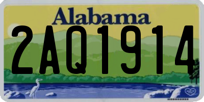 AL license plate 2AQ1914