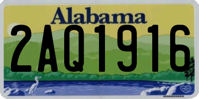 AL license plate 2AQ1916