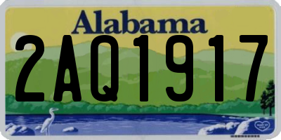 AL license plate 2AQ1917