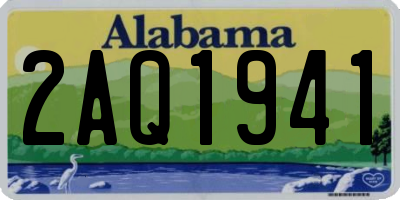 AL license plate 2AQ1941