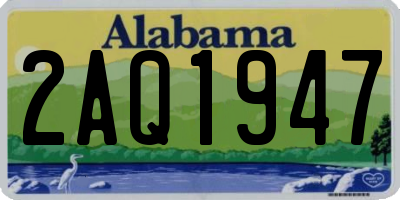AL license plate 2AQ1947