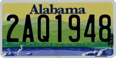 AL license plate 2AQ1948
