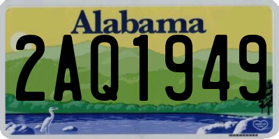AL license plate 2AQ1949