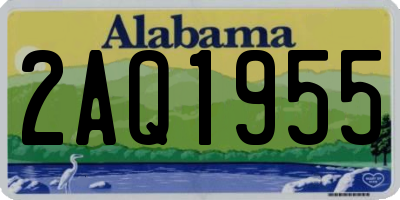 AL license plate 2AQ1955