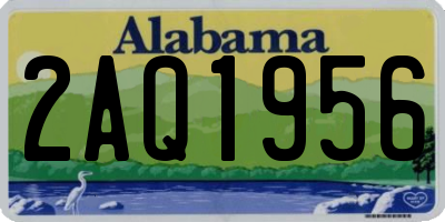 AL license plate 2AQ1956