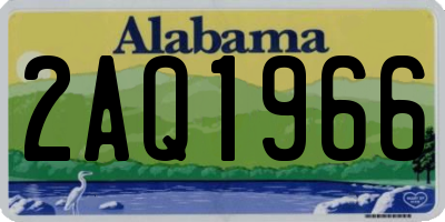 AL license plate 2AQ1966