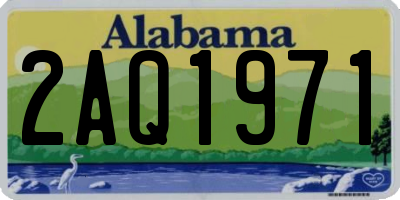 AL license plate 2AQ1971