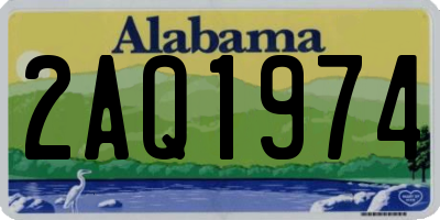 AL license plate 2AQ1974