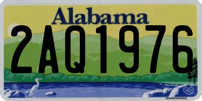 AL license plate 2AQ1976