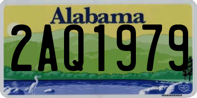 AL license plate 2AQ1979