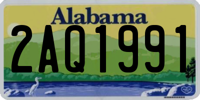 AL license plate 2AQ1991