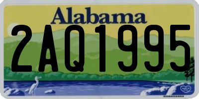 AL license plate 2AQ1995