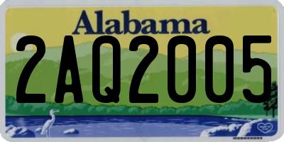 AL license plate 2AQ2005