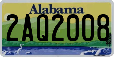 AL license plate 2AQ2008