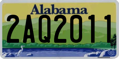 AL license plate 2AQ2011