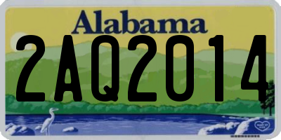 AL license plate 2AQ2014