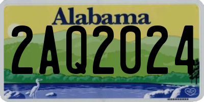 AL license plate 2AQ2024