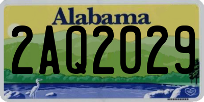 AL license plate 2AQ2029
