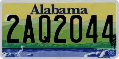 AL license plate 2AQ2044