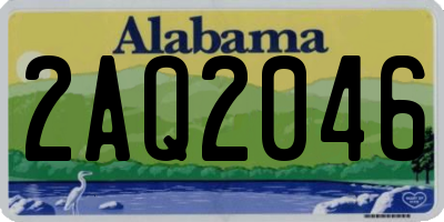 AL license plate 2AQ2046