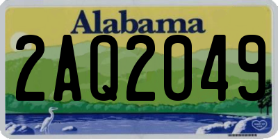 AL license plate 2AQ2049