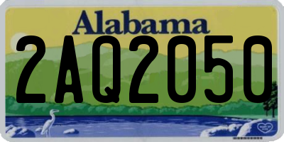 AL license plate 2AQ2050