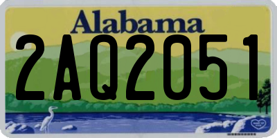 AL license plate 2AQ2051