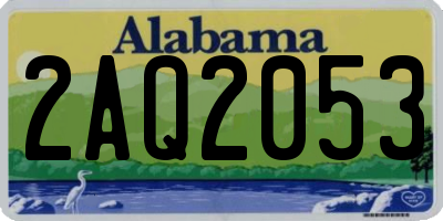 AL license plate 2AQ2053