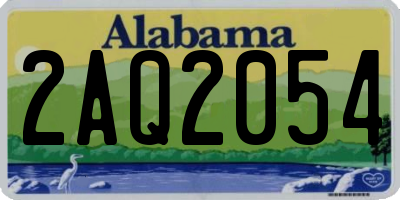 AL license plate 2AQ2054