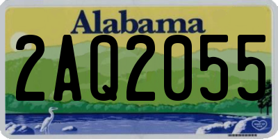 AL license plate 2AQ2055