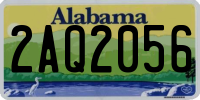AL license plate 2AQ2056