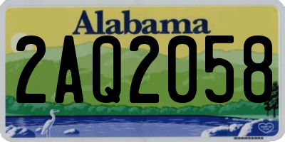 AL license plate 2AQ2058