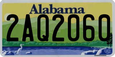 AL license plate 2AQ2060