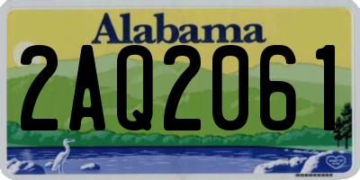 AL license plate 2AQ2061