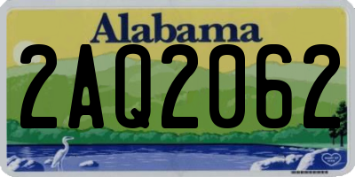 AL license plate 2AQ2062