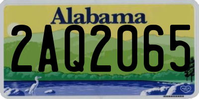 AL license plate 2AQ2065
