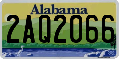 AL license plate 2AQ2066
