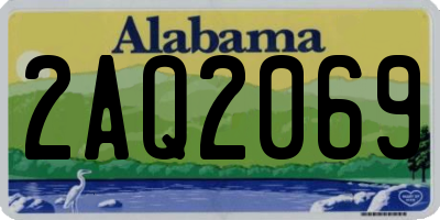 AL license plate 2AQ2069