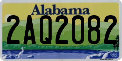 AL license plate 2AQ2082