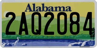 AL license plate 2AQ2084
