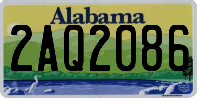 AL license plate 2AQ2086