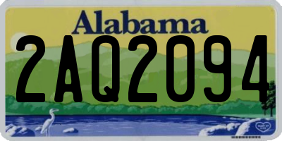 AL license plate 2AQ2094