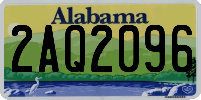 AL license plate 2AQ2096