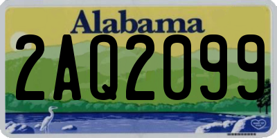 AL license plate 2AQ2099
